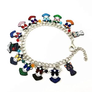 FJCPHAHA Anime Cartoon Metal Original Charm Bracelet Gifts for Woman Men