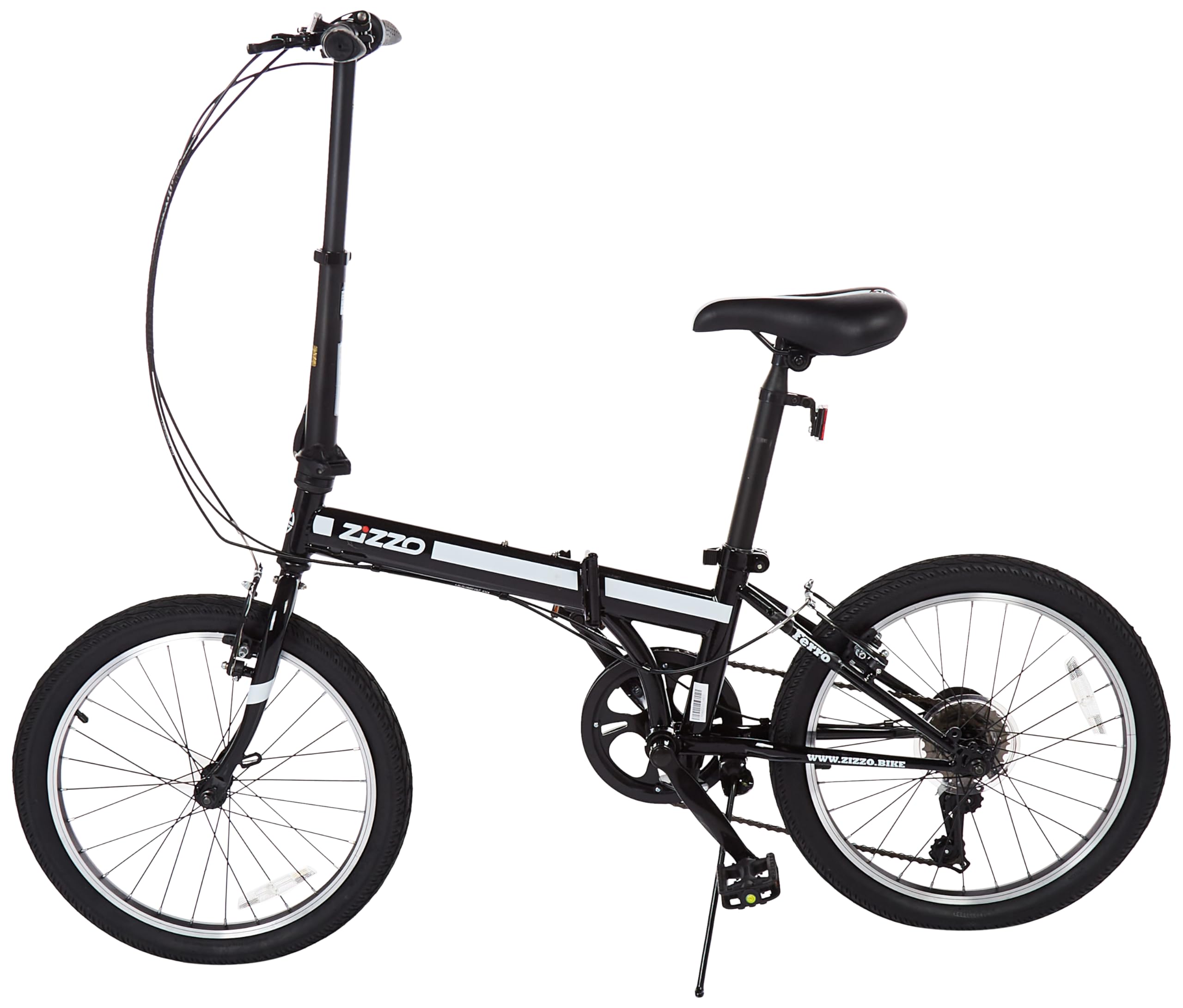 ZiZZO Ferro 20-inch 29 lbs Light Weight Folding Bike (Black)