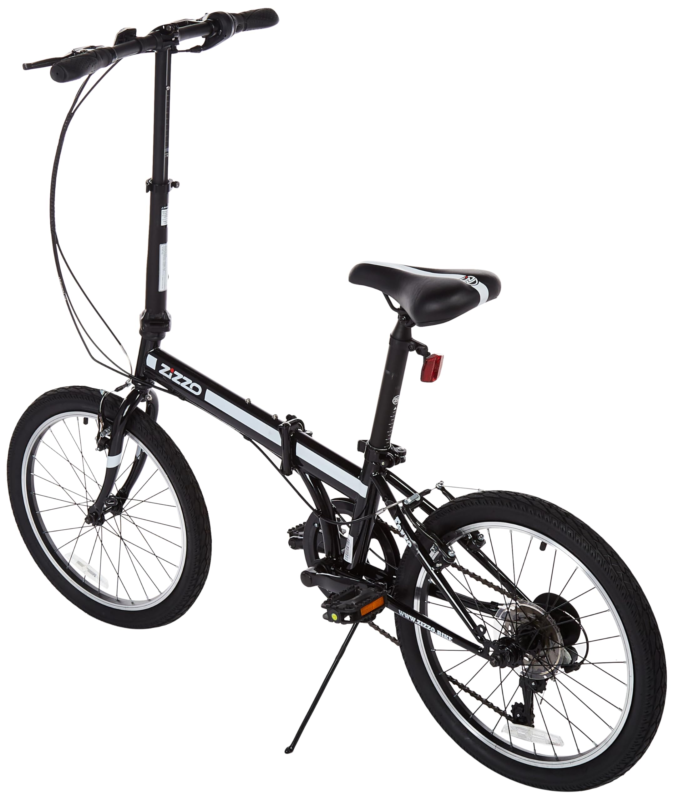 ZiZZO Ferro 20-inch 29 lbs Light Weight Folding Bike (Black)