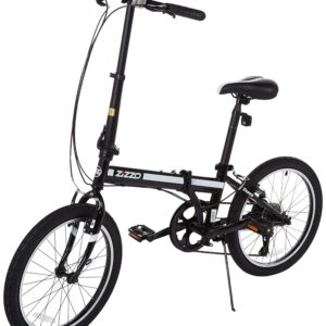 ZiZZO Ferro 20-inch 29 lbs Light Weight Folding Bike (Black)