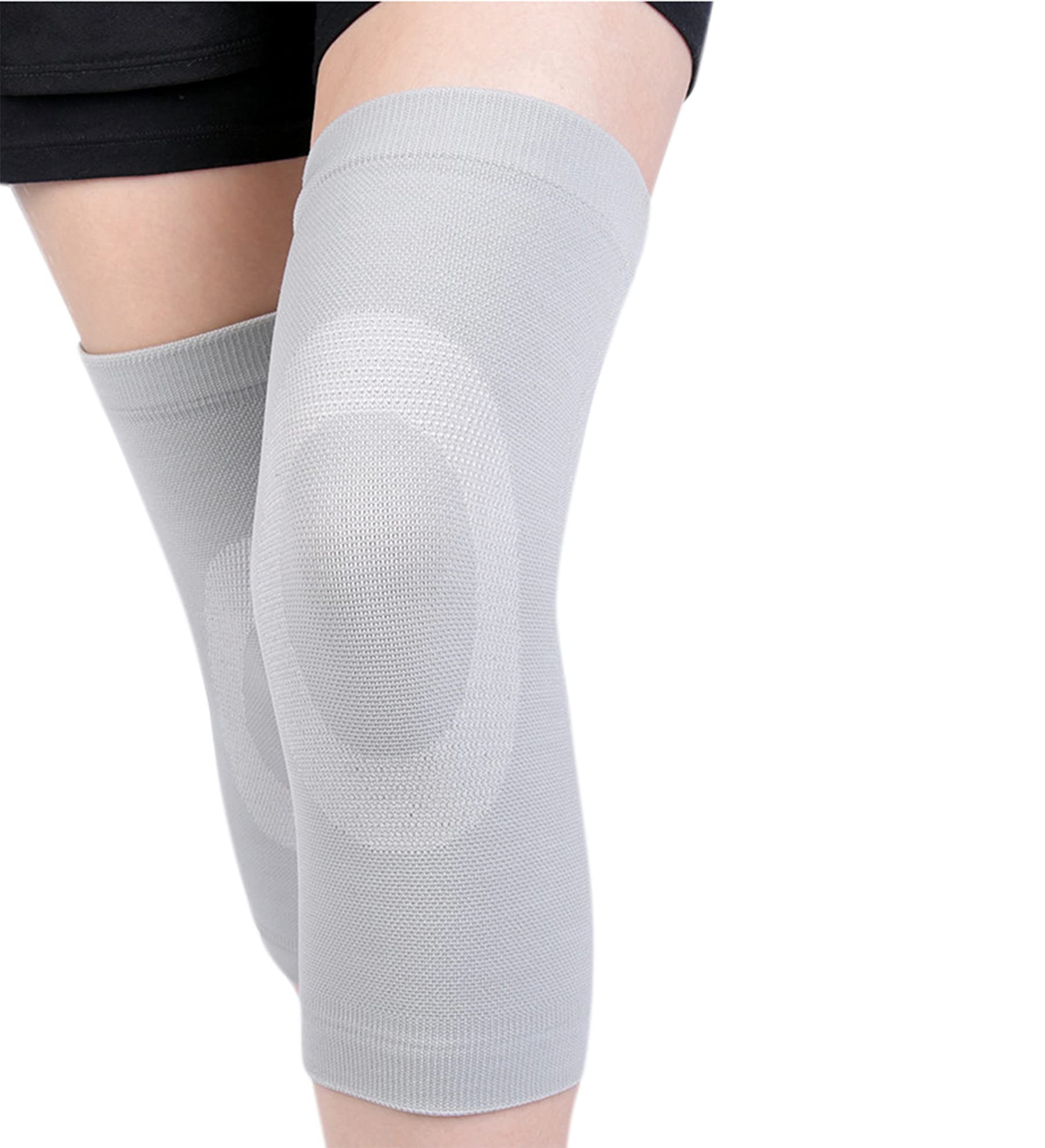 JUMISEE 1 Pair Compression Knee Sleeve for Men Women, Cotton Knee Brace Leg Support for Running Pain Management Arthritis Pain Relief Rheumatism