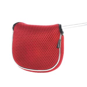 Andux Mesh Mallet Putter Cover Golf Putter Head Covers Red, Square MT/TG14