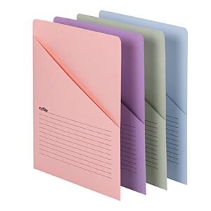 smead organized up notes slash file jacket, letter size, assorted colors, 12 per pack (75429)