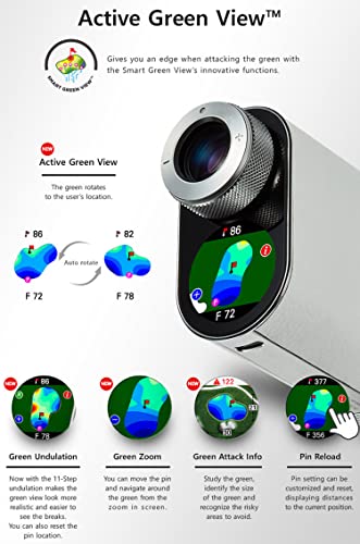 Voice Caddie SL2 Golf GPS Laser Rangefinder | Distance Measuring Flag Pole Locking Vibration | Slope Mode Tournament Switch | Continuous Scan | 6X Magnification | 1,000 Yards | USB Rechargeable