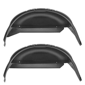 husky liners — rear wheel well guards | fits 2021-2024 ford f-150 (excludes raptor), rear set - black, 2 pc. | 79161