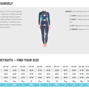 BARE 7MM Evoke Women's Wetsuit | Warmest Women's Wetsuit Within BARE Lineup | Full Stretch Neoprene Combined with a Unique Graphene Omnired Fabric | Comfortable | Great for Scuba Diving | Aqua 14