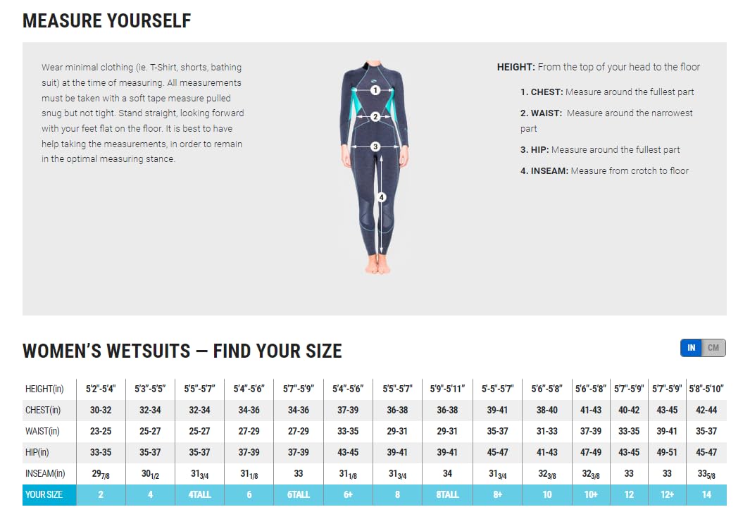 BARE 7MM Evoke Women's Wetsuit | Warmest Women's Wetsuit Within BARE Lineup | Full Stretch Neoprene Combined with a Unique Graphene Omnired Fabric | Comfortable | Great for Scuba Diving | Aqua 14