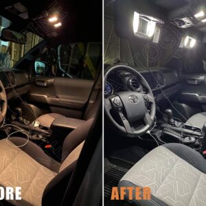 AUTOGINE White LED Interior Lights Kit Package for Ford Explorer 2011 2012 2013 2014 2015 2016 2017 2018 2019 Super Bright 6000K Interior LED Light Bulb Package + Install Tool