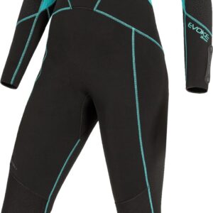 BARE 7MM Evoke Women's Wetsuit | Warmest Women's Wetsuit Within BARE Lineup | Full Stretch Neoprene Combined with a Unique Graphene Omnired Fabric | Comfortable | Great for Scuba Diving | Aqua 14