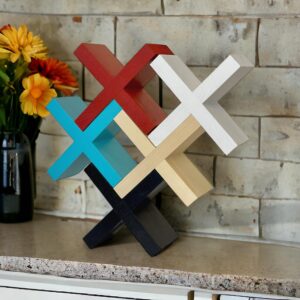 Tic Tac Toe Bathroom Toilet Paper Storage Shelf- NEW DESIGN- Handmade-NO ASSEMBLY REQUIRED-Bathroom Wall Decor