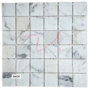 Tenedos Calacatta Gold Marble 2x2 Square Floor and Wall Tile Honed for Kitchen Backsplash| Bathroom| Fireplace Surround