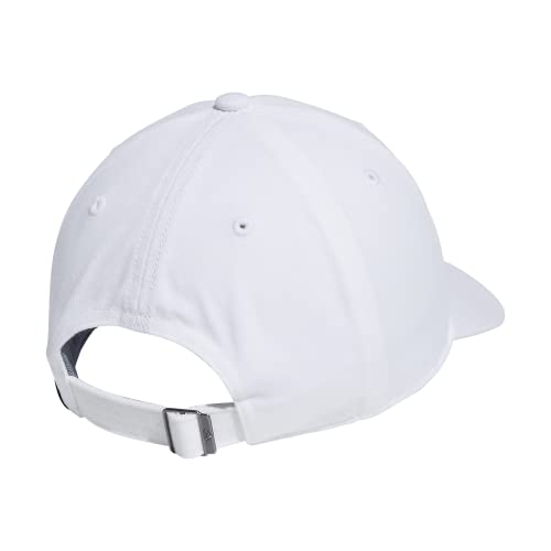 adidas Women's Saturday Relaxed Fit Adjustable Hat, White/Black, One Size