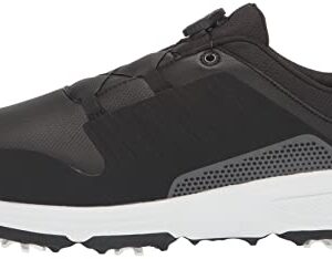 Skechers Men's Torque Twist Waterproof Golf Shoe, Black, 9 Wide