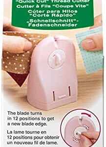 Clover Needlecraft Inc. Quick Cut Thread Cutter Notion, Pink