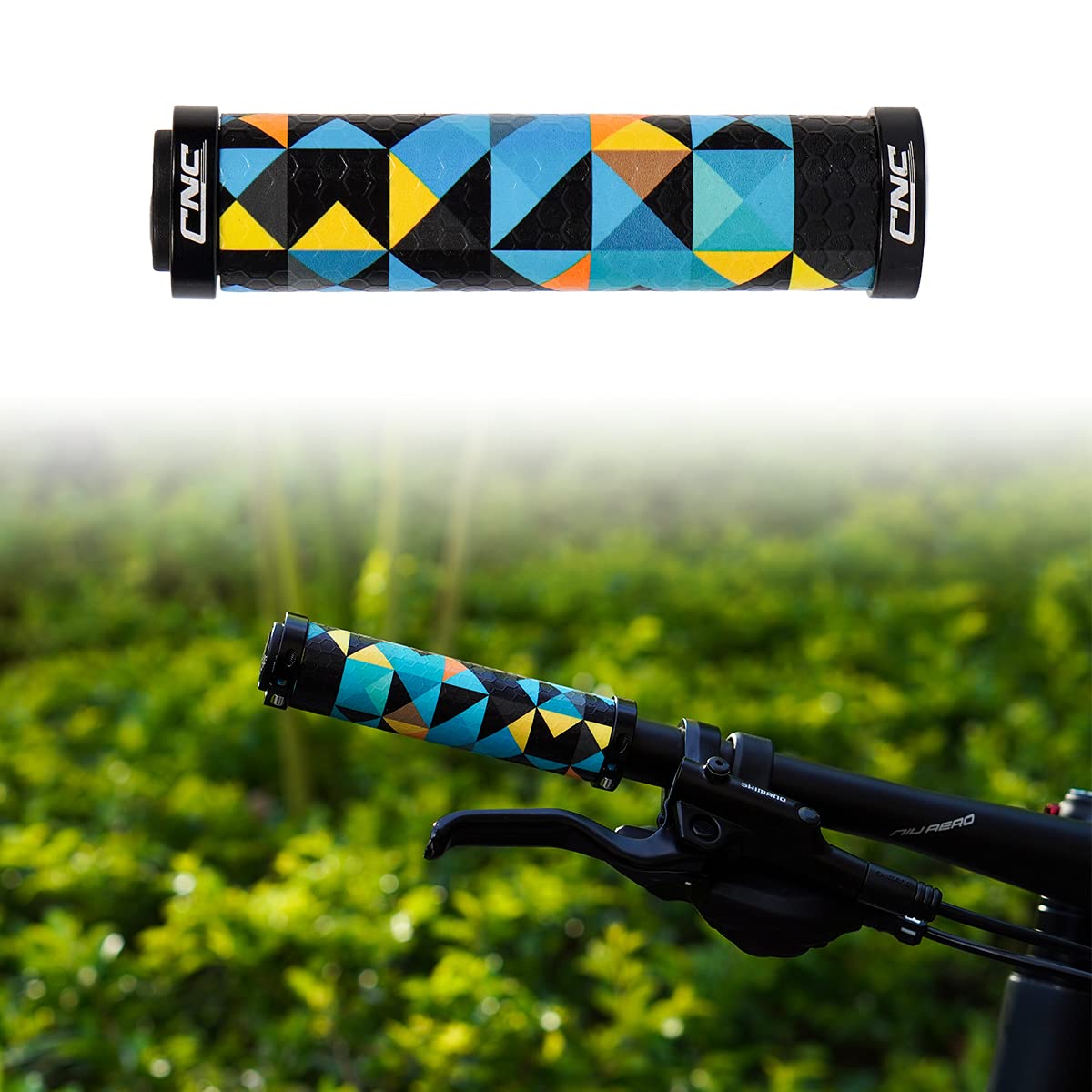 Chooee Silicone Bicycle Grips,Lock on Silica Gel Mountain Bike Handlebar Grips for MTB