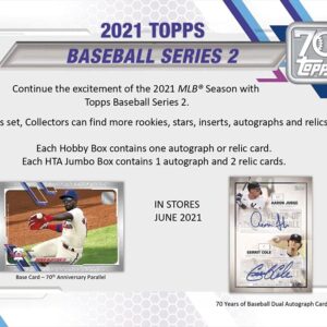 Topps 2021 Series 2 Baseball Hanger Pack