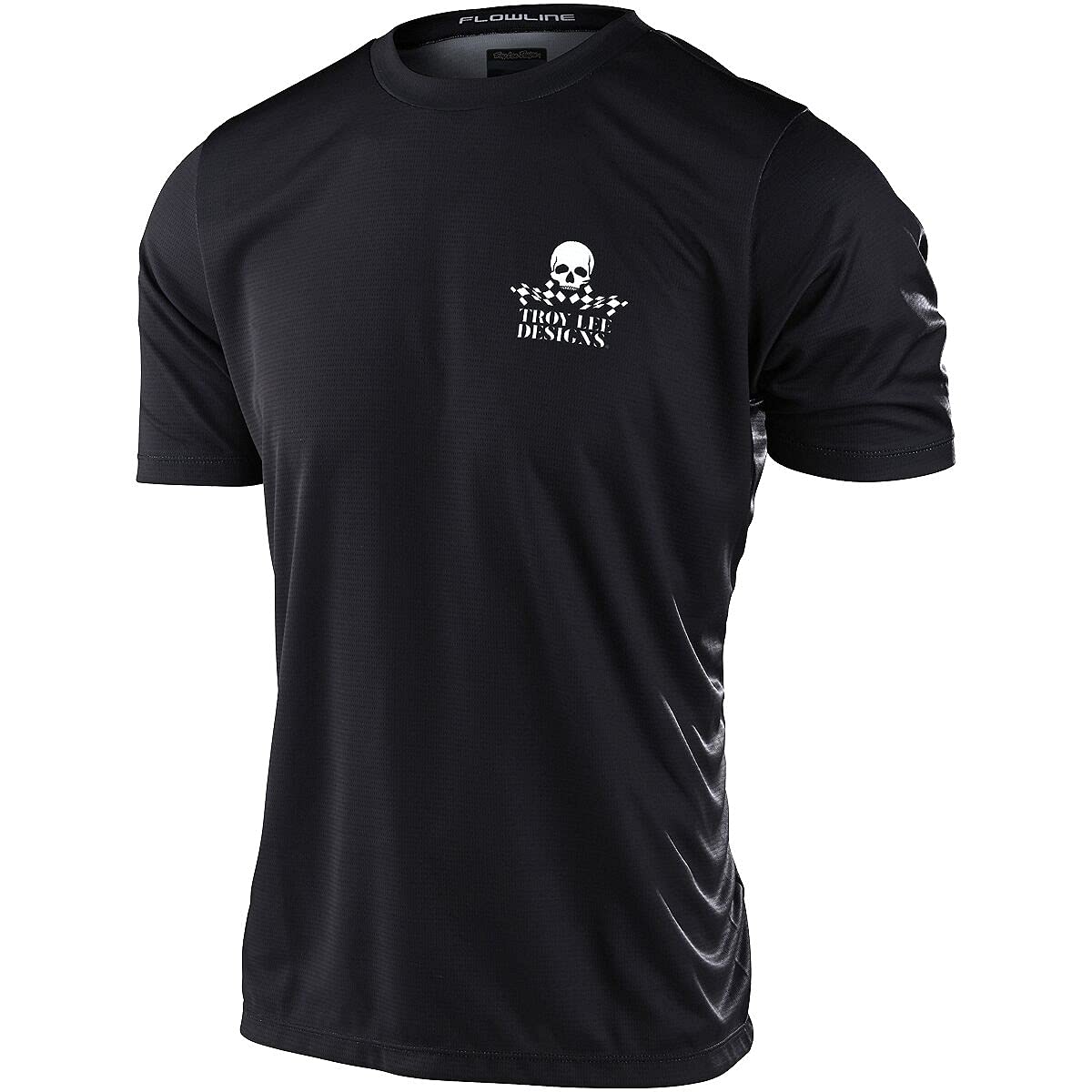 Troy Lee Designs Mens|All Mountain|Trail|Mountain Bike|Service Flowline Short Sleeve Jersey (Black, SM)