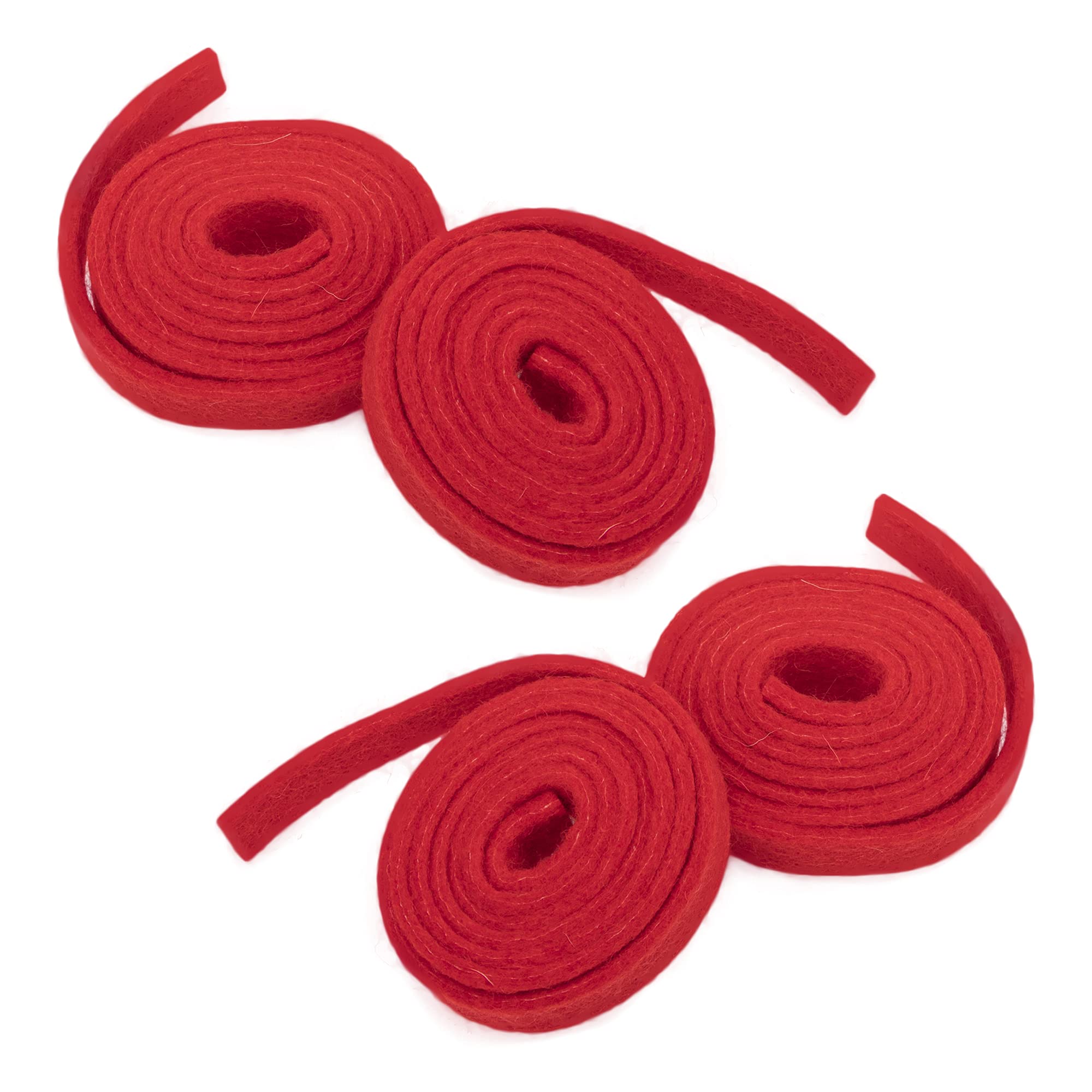 4Pcs Yootones Piano Tuning Wool Felt Temperament Strip Professional Piano Tuner Tool Compatible with Repair The Piano (Red)