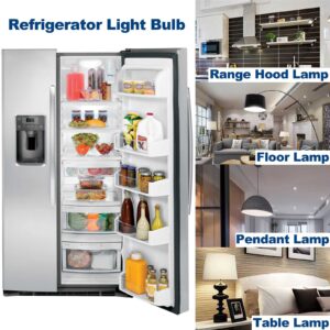 AC100-265V 7W Refrigerator Bulb Super Bright LED 100W Equivalent E26 Medium Base Corn Lamp Fridge Freezer Appliance Ceiling Fans Home Lighting, Compact T10 Tubular A15 Cool White 6500K, 3 Pack