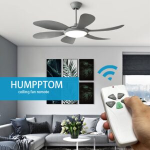 Humpptom Replacement of Hampton Bay and Harbor Breeze FAN-53T, FAN0TT53 FAN-35T, L3HFAN35T, L3HFAN35T1, Fan-HD5, FAN-11T, KUJCE9103. Remote Only 2Pack