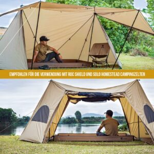 OneTigris Multifunctional Tent Footprint - Camping Tent Bathtub Floor for Tarp Bushcraft Shelter Camping Hiking Backpacking