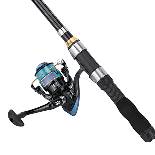 OUKENS Fishing Rods and Accessories Fishing Rod, Small Sea Pole Portable Short Pole Ice Fishing Rod Mini Sea Fishing