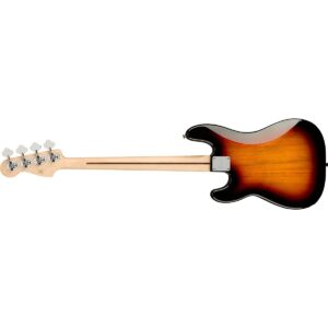 Squier by Fender Precision Bass Guitar Kit, Affinity Series, Laurel Fingerboard, 3-Color Sunburst, Poplar Body, with Guitar Bag and Rumble 15 Amp Bass Amp, Cable, Guitar Strap and More