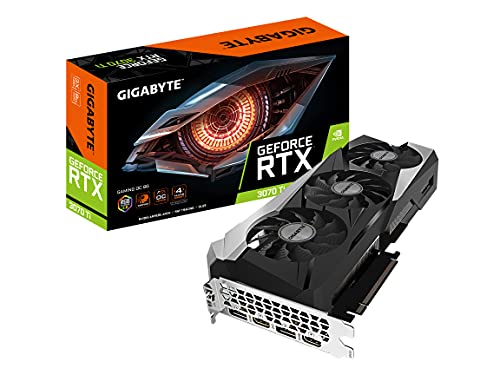 GIGABYTE GeForce RTX 3070 Ti Gaming OC 8G Graphics Card, WINDFORCE 3X Cooling System, 8GB 256-bit GDDR6X, GV-N307TGAMING OC-8GD Video Card