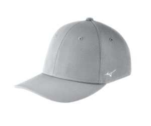 mizuno unisex adult smallmedium hat, grey, small-medium us