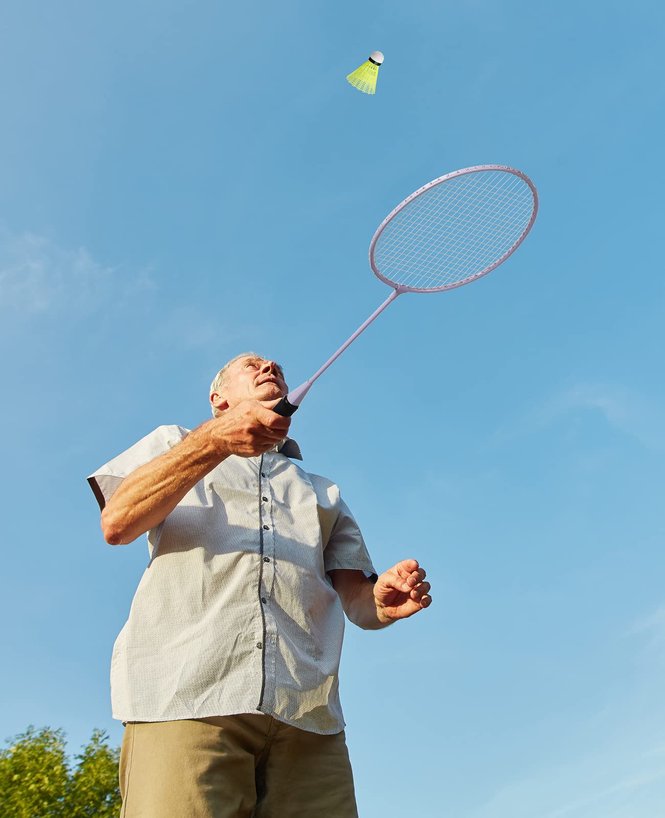 AboveGenius Badminton Rackets Set of 6 for Outdoor Backyard Games, Including 6 Rackets, 6 Nylon Badminton Shuttlecocks, Lightweight Badminton Racquets for Beginners