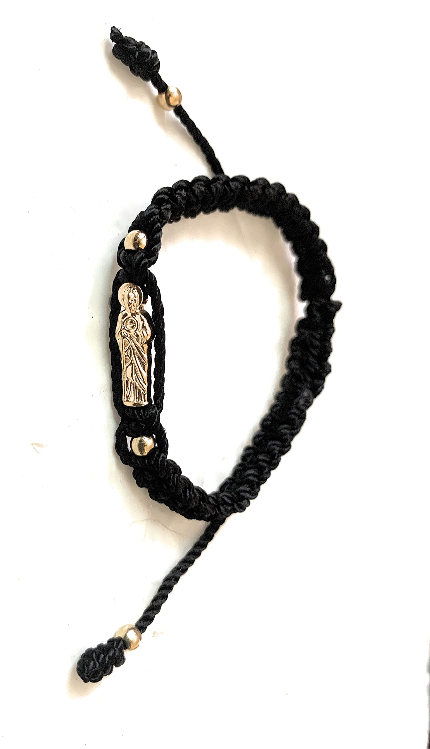 CHAVARIOS Black Saint Jude Thaddeus Thread Bracelet Pulsera Roja de hilo de San Judas Tadeo