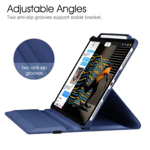 Fintie Rotating Case for iPad Pro 12.9-inch 6th Generation 2022-360 Degree Swiveling Protective Cover with Pencil Holder, Auto Sleep/Wake, Also Fit iPad Pro 12.9" 5th/4th/3rd Gen, Navy