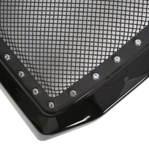 LAFORMO Rivet Mesh Front Bumper Grille w/Shell Compatible with 2005 2006 2007 Ford F250 F350 Super Duty