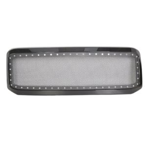 LAFORMO Rivet Mesh Front Bumper Grille w/Shell Compatible with 2005 2006 2007 Ford F250 F350 Super Duty