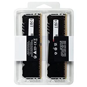 Kingston FURY Beast RGB 32GB (2x16GB) 3200MT/s DDR4 CL16 Desktop Memory Kit of 2 | Infrared Syncing | Intel XMP | AMD Ryzen | Plug n Play | KF432C16BBAK2/32