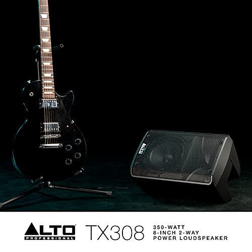 Alto Professional TX308 – 350W Powered DJ Speakers, PA System with 8" Woofer for Mobile DJ and Musicians, Small Venues, Ceremonies and Sports Events