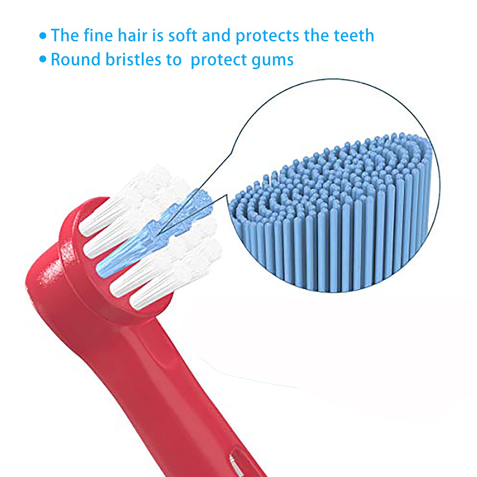 Kids Toothbrush Replacement Heads ​for Oral B Electric Toothbrush Replaced Brush Heads Soft Bristles for Children 8 Pack