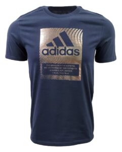 adidas badge of sport box tee legend ink/silver metallic sm