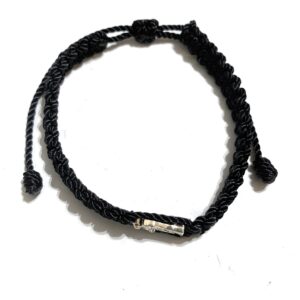 Chavarrieta Black Saint Jude Thaddeus Thread Bracelet Pulsera Roja de hilo de San Judas Tadeo