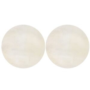 bqlzr 35cm diameter goat skin round drums head for bongo drum parts beige pack of 2