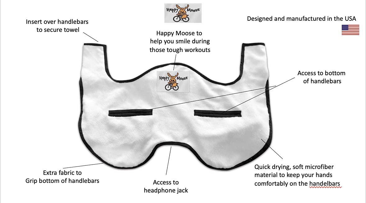 Happy Moose Accessory Set for Original Peloton Bike (Black Trim)