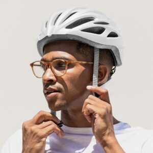 Retrospec Silas Adult Bike Helmet with Light for Men & Women - Lightweight, Comfortable, Matte White