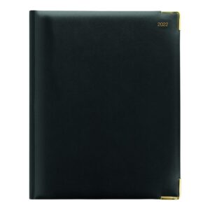 LETTS Classic Weekly Planner, 12 Months, January to December, 2022, Week to View with Appointments, Gold Corners, 10.25" x 8.25", Black (C32YIBK-22)