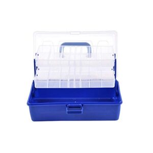 plastic fishing accessory box, fishing tackle box, large capacity 3 layers for camping hiking