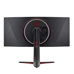 LG 34GP950G-B 34 Inch Ultragear QHD (3440 x 1440) Nano IPS Curved Gaming Monitor with 1ms Response Time and 144HZ Refresh Rate and NVIDIA G-SYNC Ultimate with Tilt/Height Adjustable Stand - Black