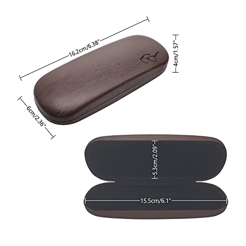 Hard Shell Glasses Case, Eye Glass Carry Case for Men Women, 3 Pack Eyeglass Sunglasses Cases