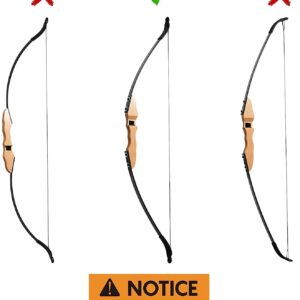 Recurve Bow and Arrow Adult - 54" Traditional Wood Takedown Recurve Bow with Lightweight Design, Right Handed Archery Bow for Adults, Youth, Beginner Hunting, Training Practice (40lbs)