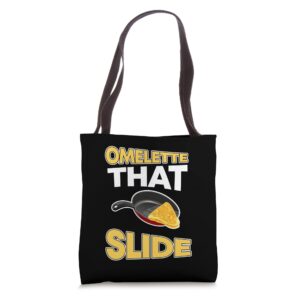 Funny Egg Puns Breakfast Omelette That Slide Breakfast Tote Bag