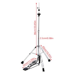 LOLUNUT Hi hat stand,hat cymbals stand,high hat stand with smooth pedal,practice high hat fit 13'' 14'' 15'' 16''cymbals