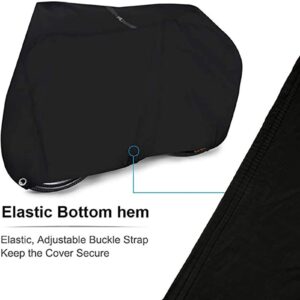 Bicycle Accessories Bicycle Bike Cover,Nylon Waterproof Snow Cover Rain UV Protector Dust Protector Scooter Bike Cover with Lock-Holes Storage Bag Bike Parts (Size : XLarge)